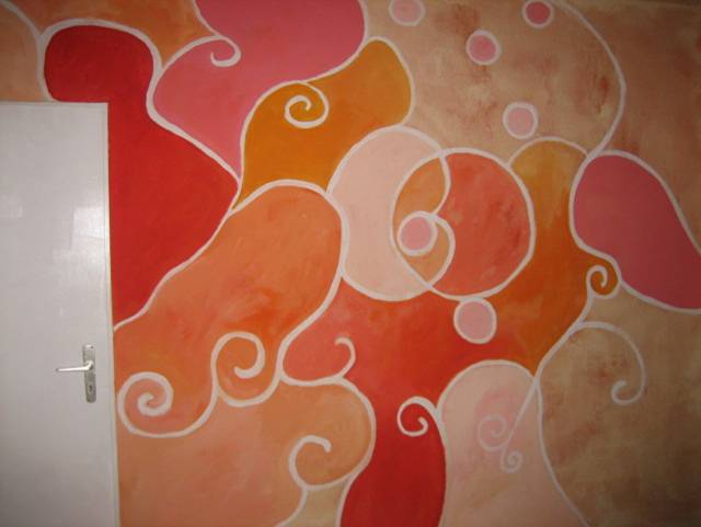 colorful wall mural